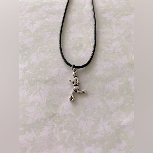 Soccer Player Cord Necklace - Picture 1 of 3